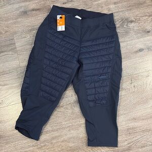 Cropped puffer pants